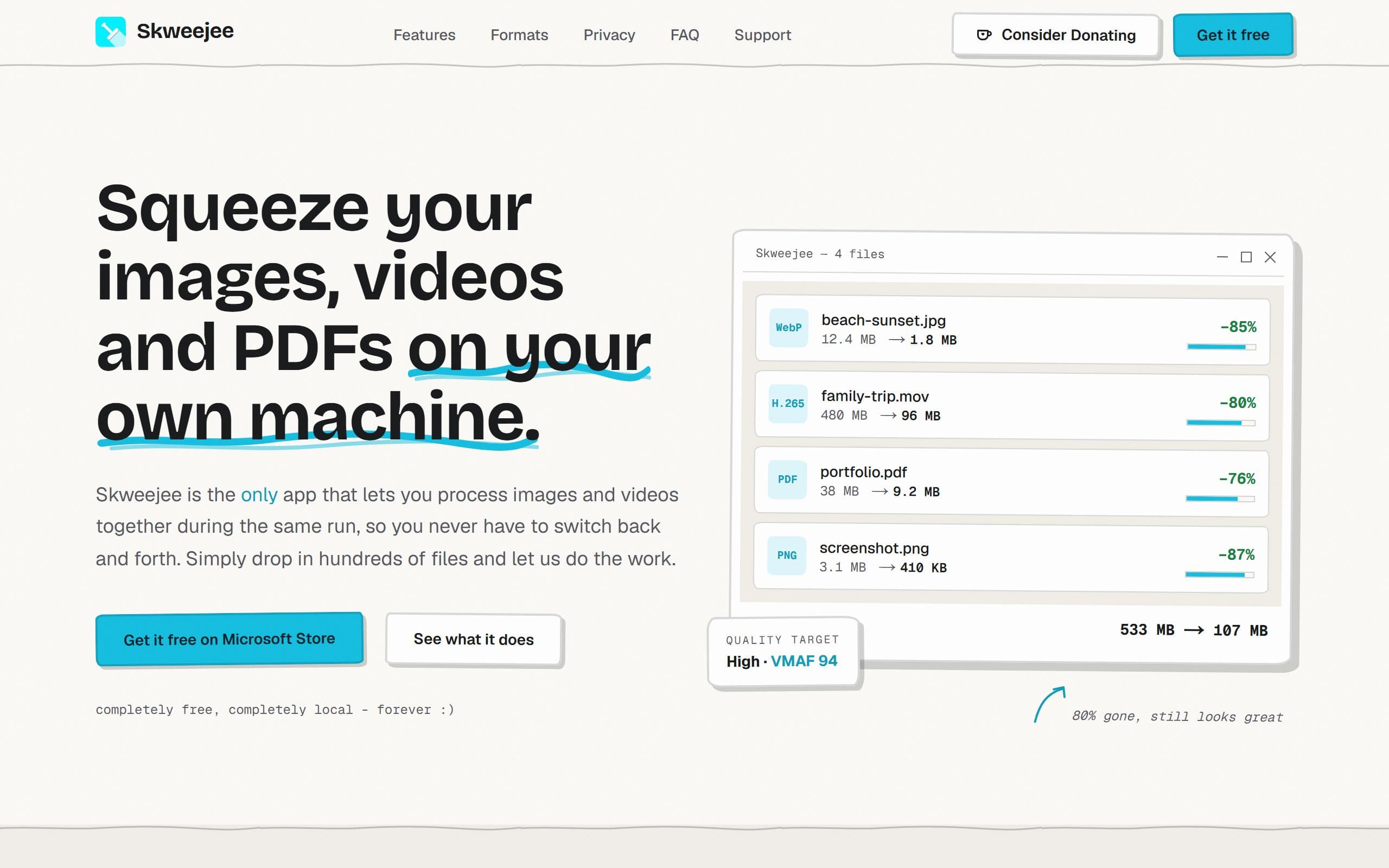 Screenshot of Skweejee